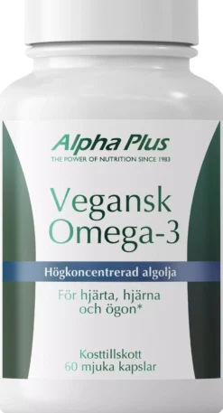 Alpha Plus Vegan Omega-3 60 Soft Caps