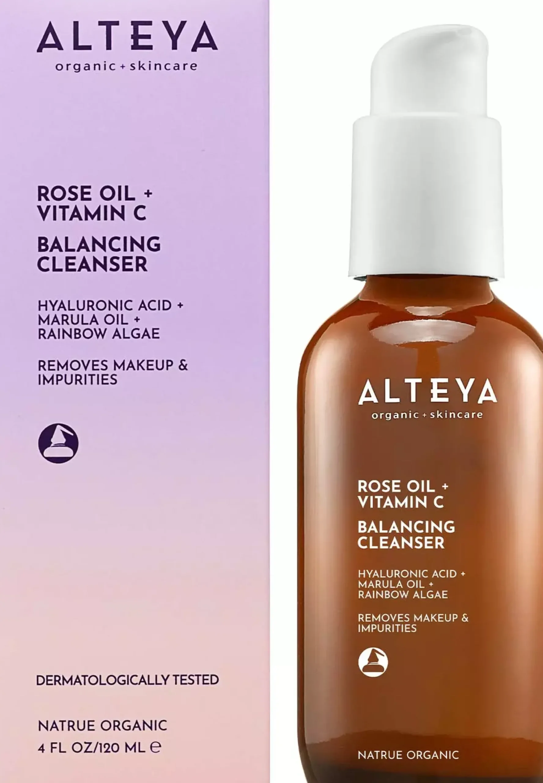 Alteya Organics Rose Oil + Vitamin C Balancing Cleanser 120 ml