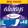 Always Daily Protect Long Panty Liners 0 % Fragrances & Dyes