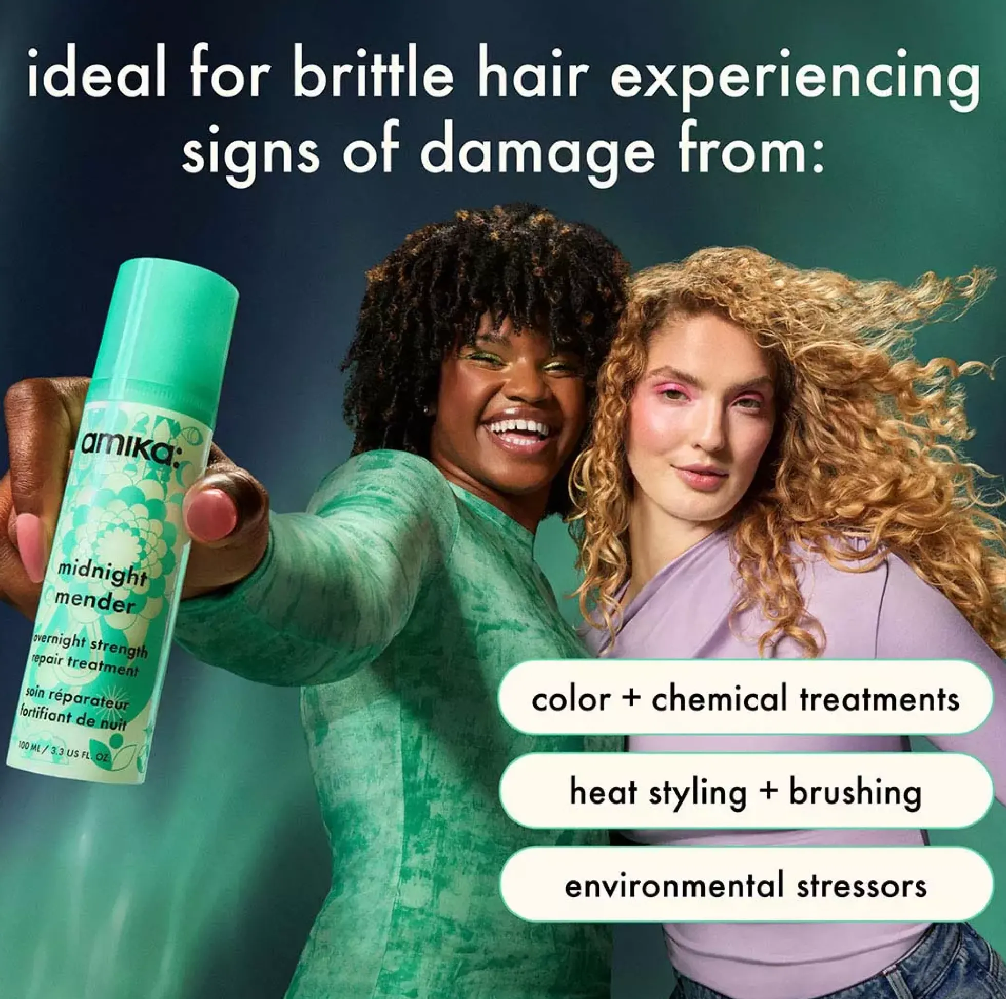 Amika Midnight Mender Overnight Strength Repair Treatment 100 ml