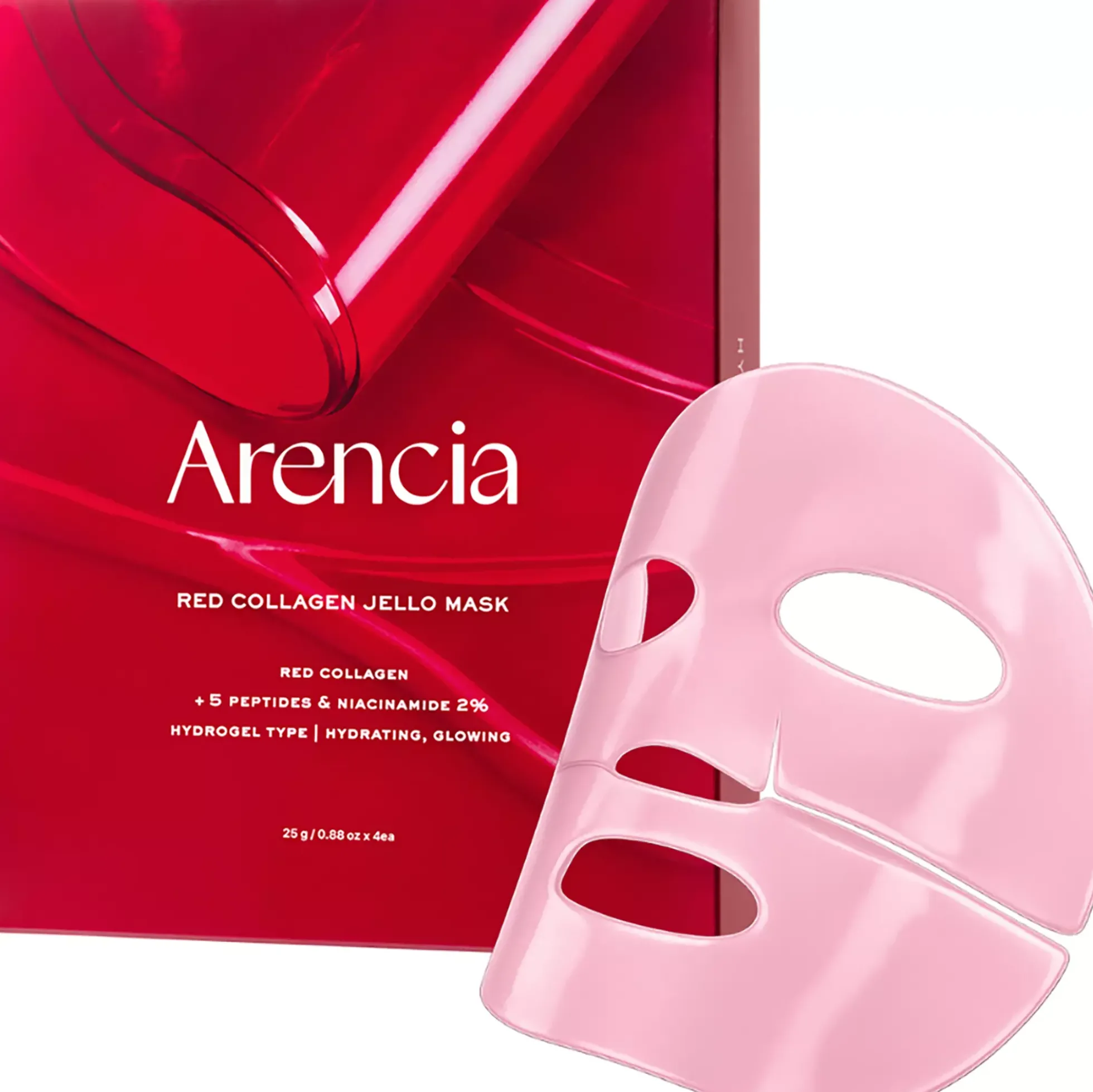 Arencia Red Collagen Jello Mask 4 st
