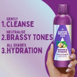 Aussie SOS Blonde & Hydrate Purple Shampoo 300 ml