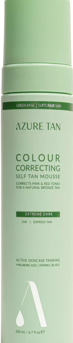 Azure TanSelf Tan Mousse Self Tan Mousse Green Base Extreme Dark