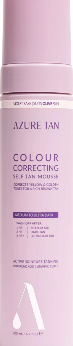 Azure Tan Self Tan Mousse Violet Base Medium To Ultra Dark