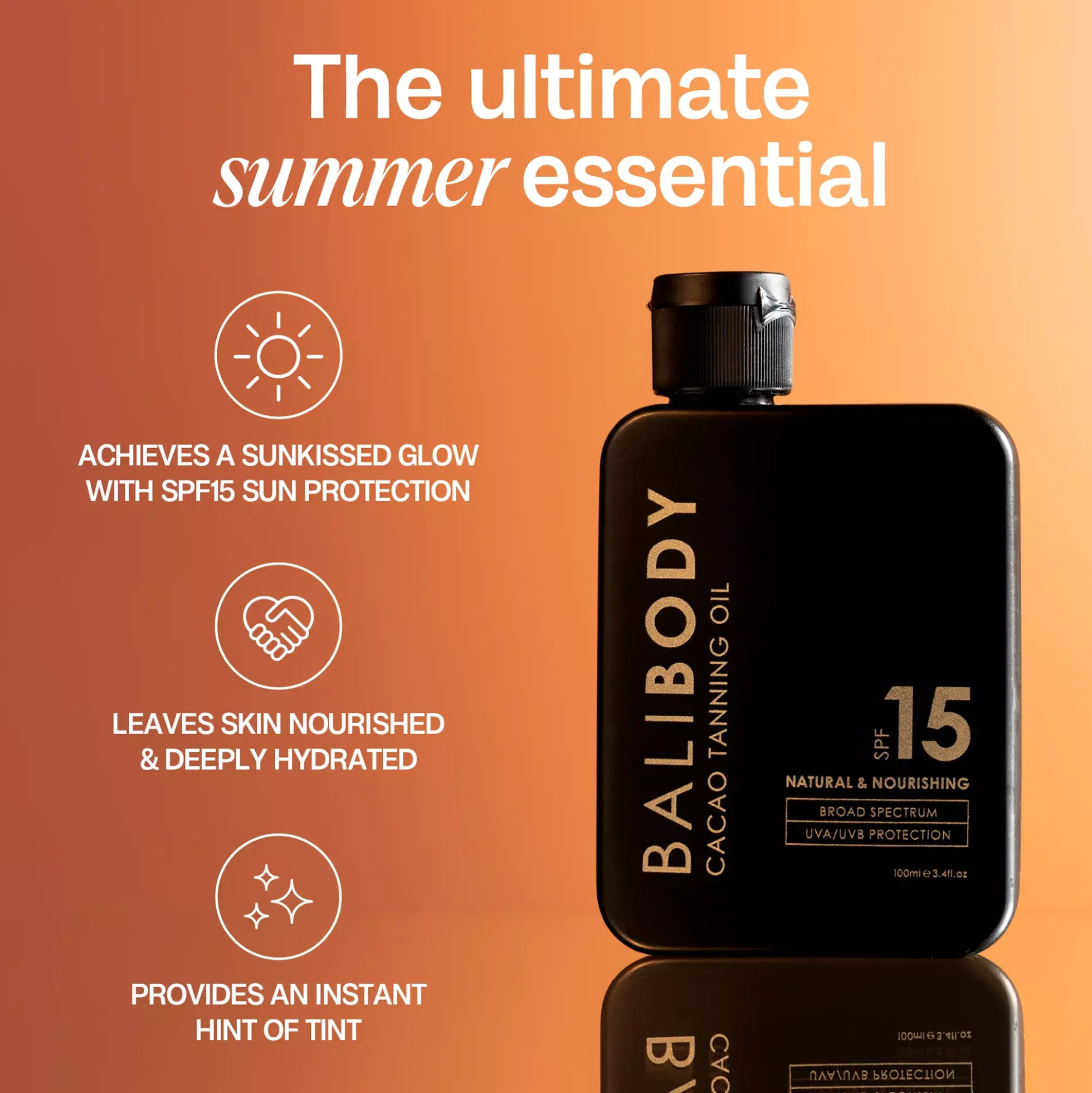Bali Body Cacao Tanning Oil SPF15 100 ml