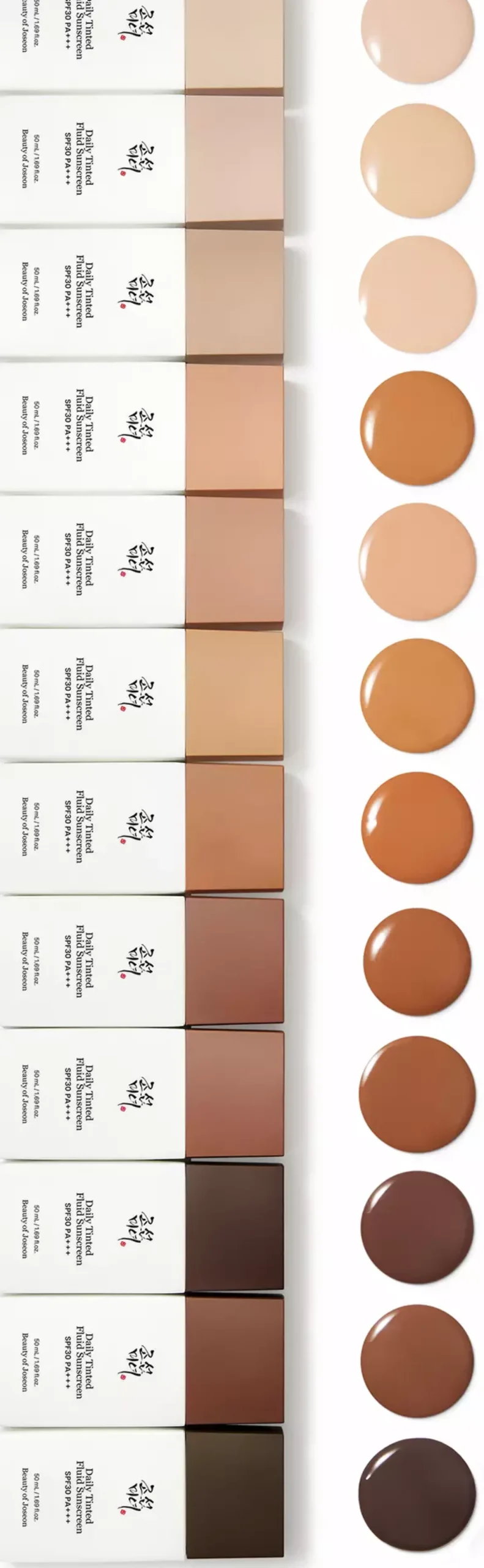 Beauty of Joseon Daily Tinted Fluid Sunscreen Broad Spectrum SPF 30 PA +++ #DP320