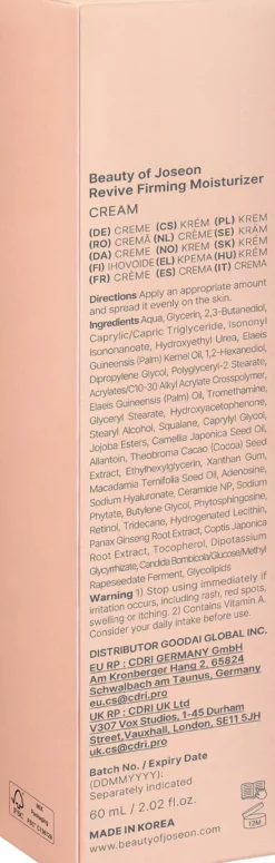 Beauty of Joseon Revive Firming Moisturizer 60 ml