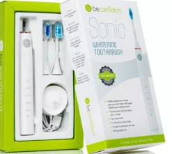 Beconfident Beconfident Sonic Whitening Toothbrush. White/rose gold