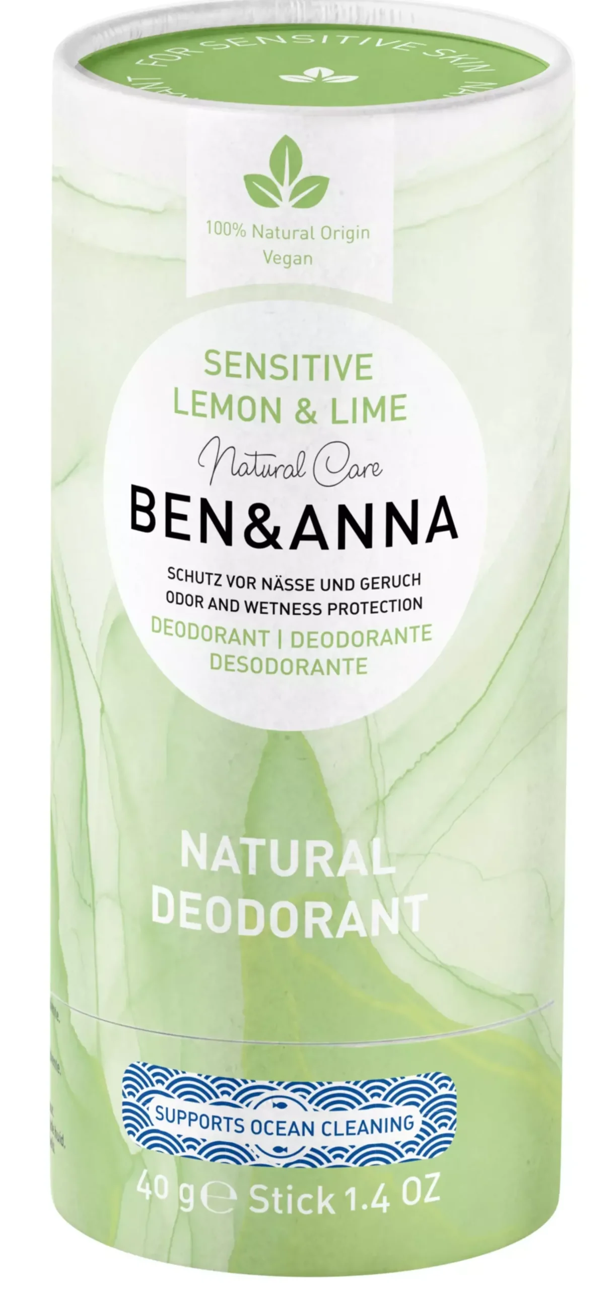 Ben & Anna Deodorant Sensitive Lemon & Lime 40 g