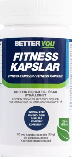 Better You Fitness Kapslar med koffein 60 st