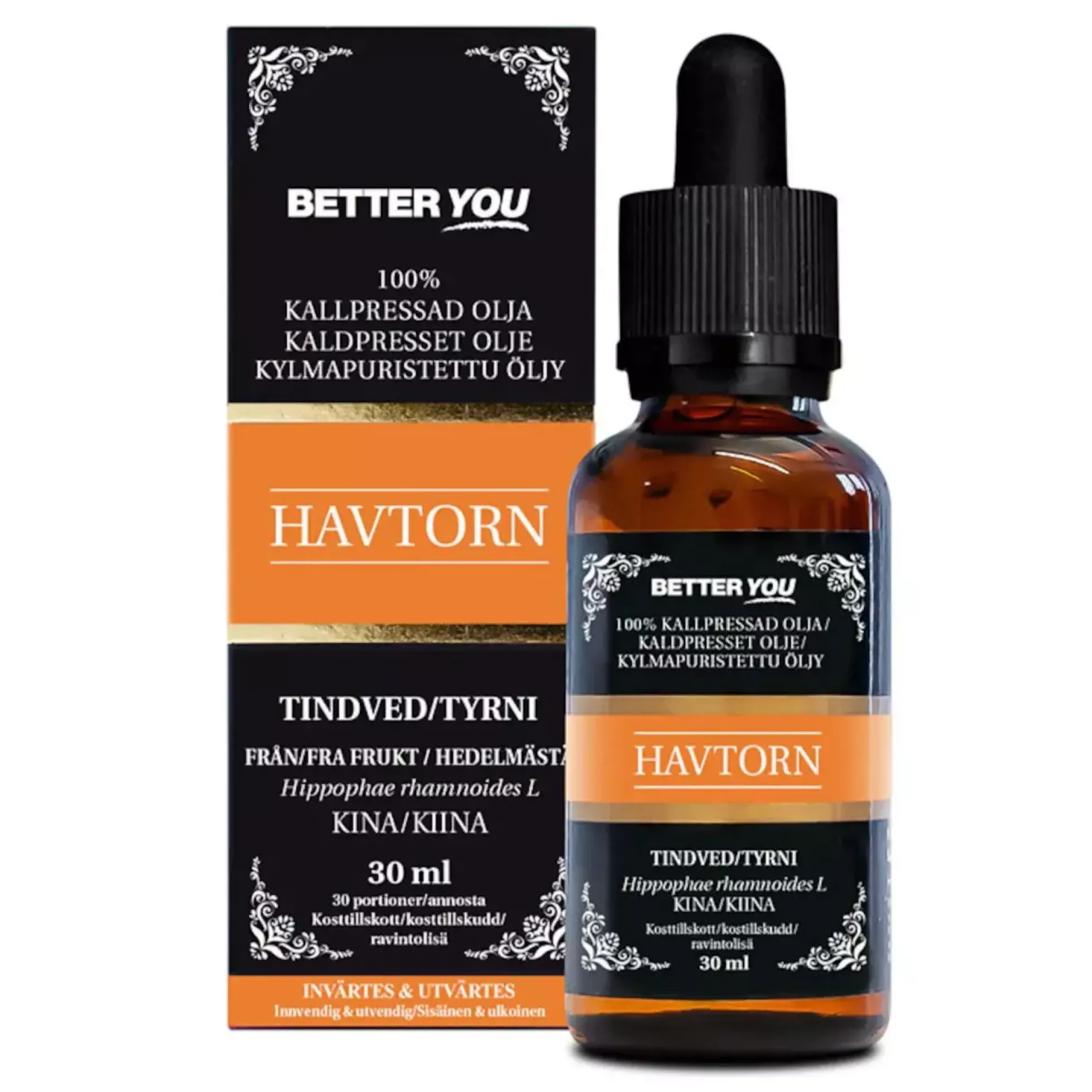 Better You Havtornsfruktolja EKO Kallpressad 30 ml