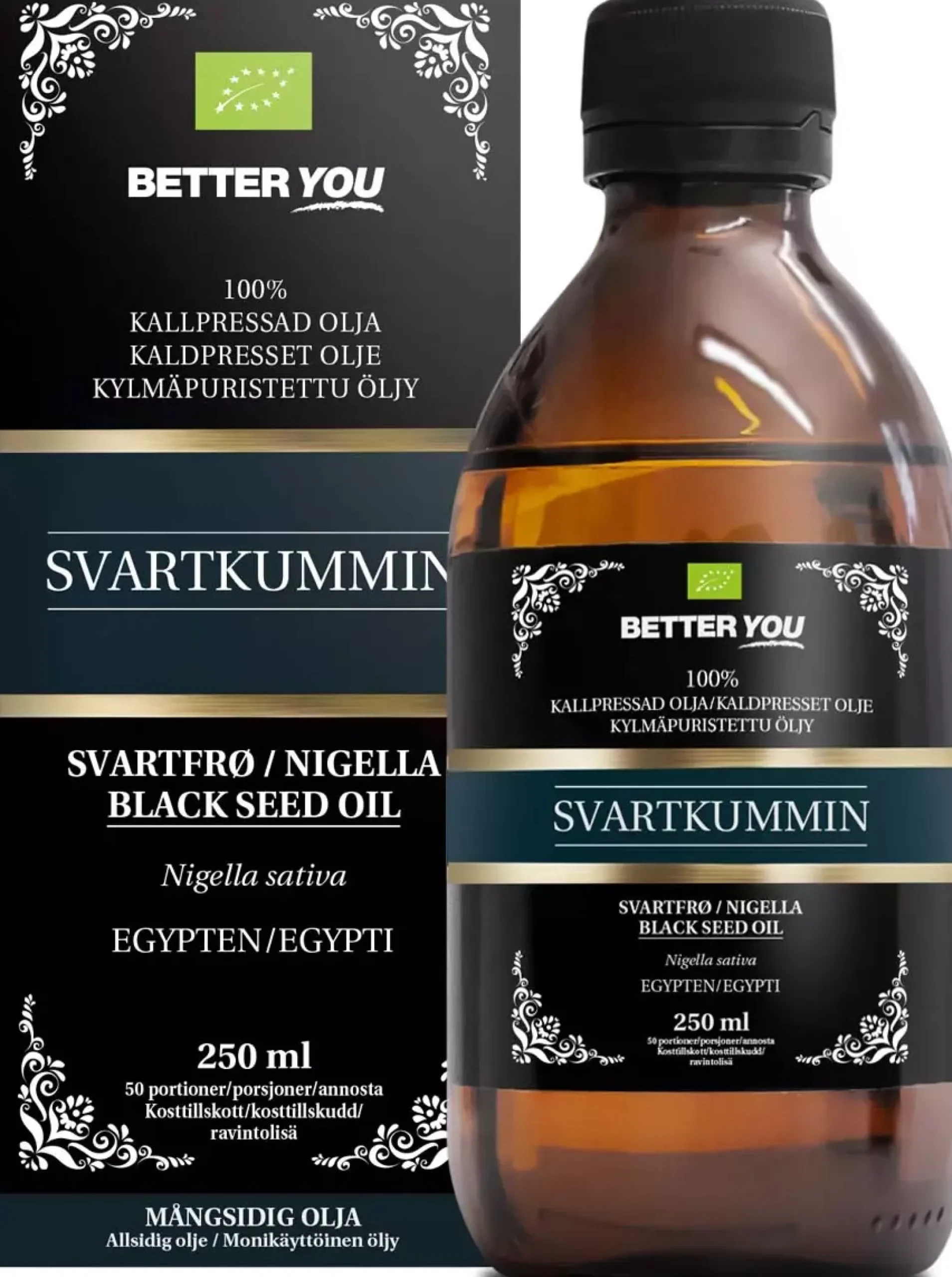 Better You Svartkumminolja EKO Kallpressad 250 ml