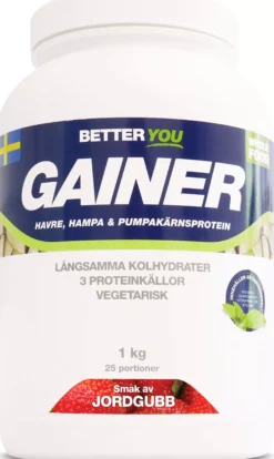 Better You Whole Food Gainer Jordgubb 1000 g