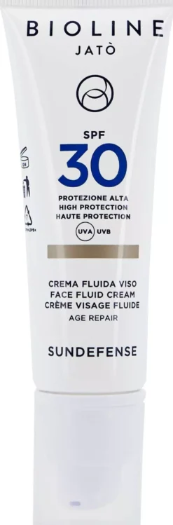 Bioline Jatò SPF 30 High Protection Face Fluid Cream Age Repair 50 ml
