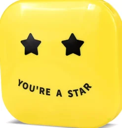 Biovène PIMPLE STAR PATCHES & MIRROR CASE Yellow Pimple Patches - Anti-Blemish Stars in portable mirror case, 32 patches 4 g