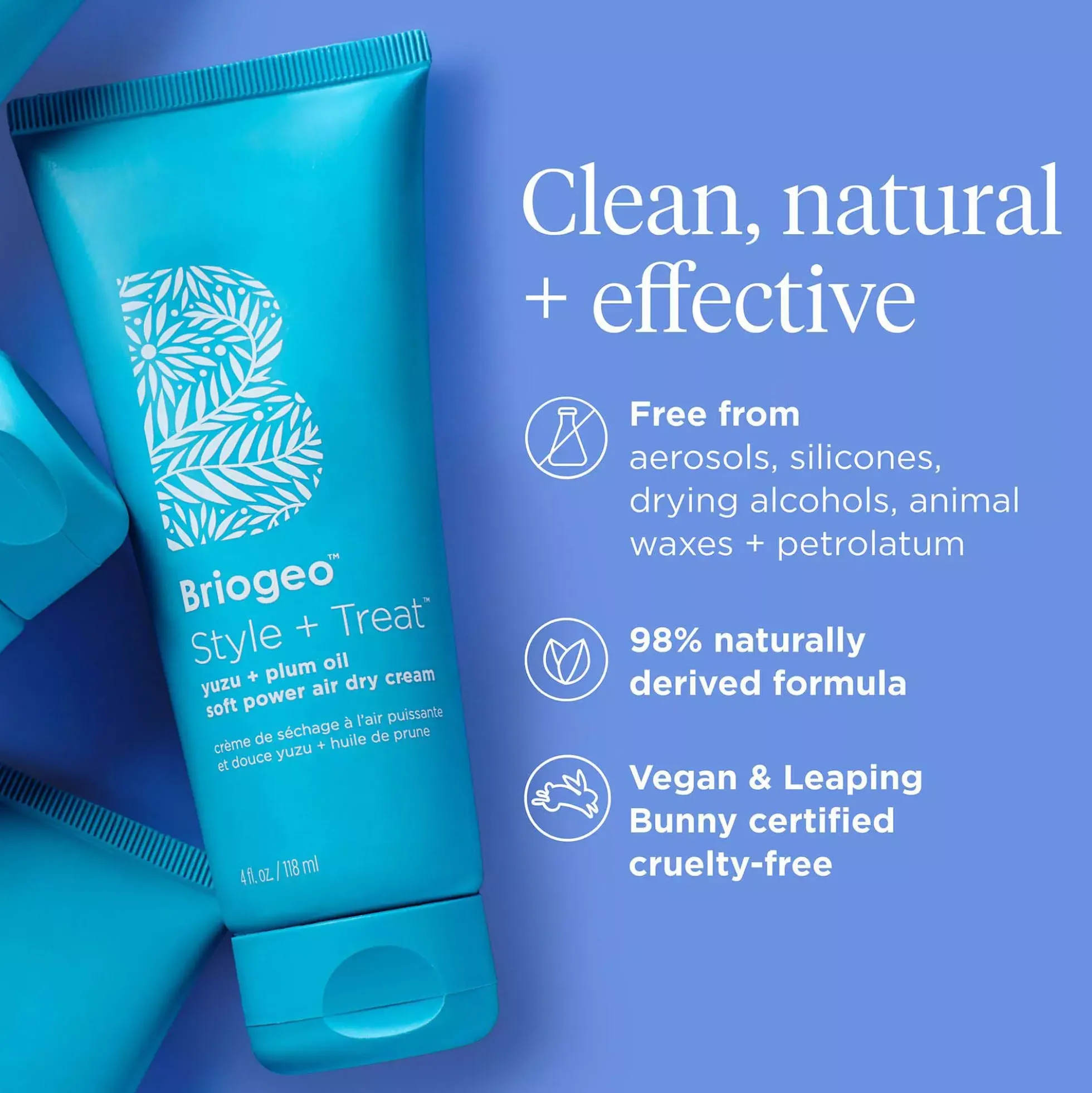BriogeoStyle + Treat Yuzu + Plum Oil Soft Power Air Dry Cream