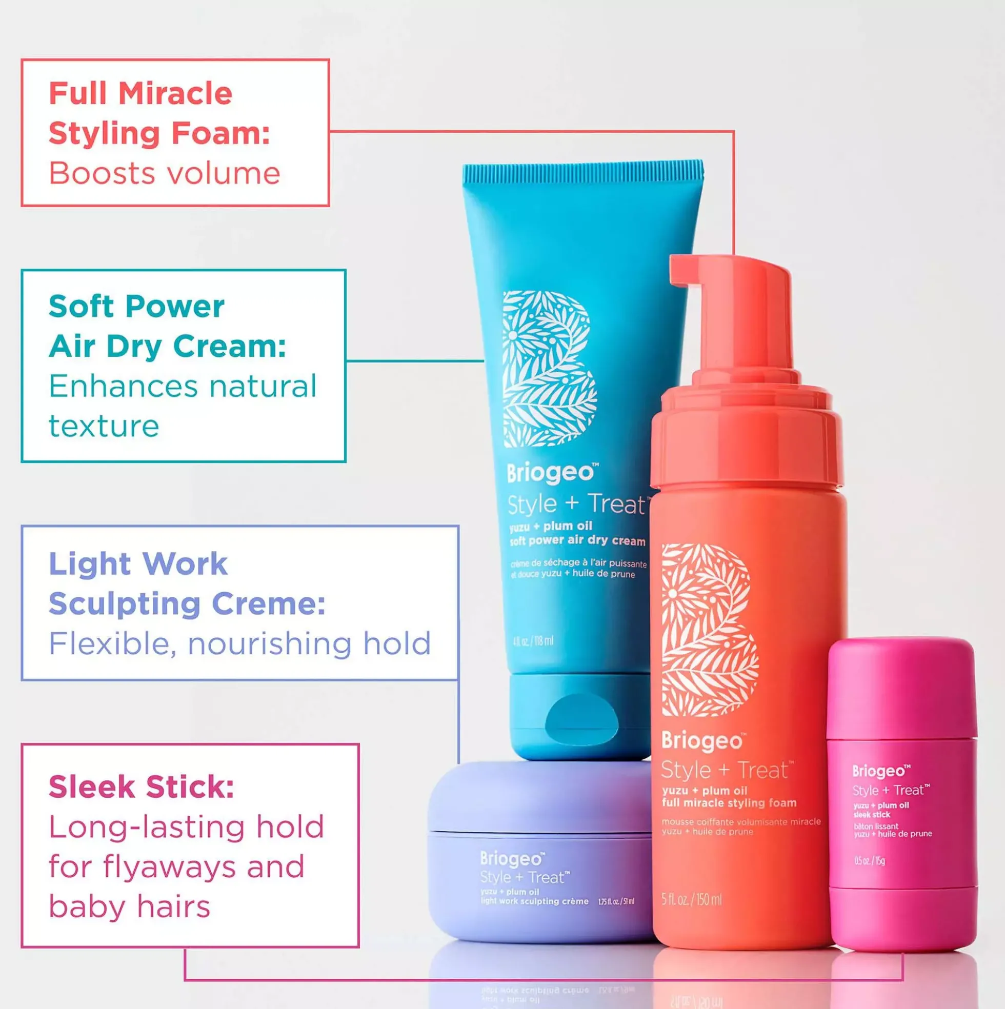 BriogeoStyle + Treat Yuzu + Plum Oil Soft Power Air Dry Cream