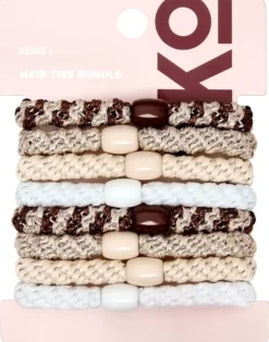 By Lyko Hair Ties Bundle Beige