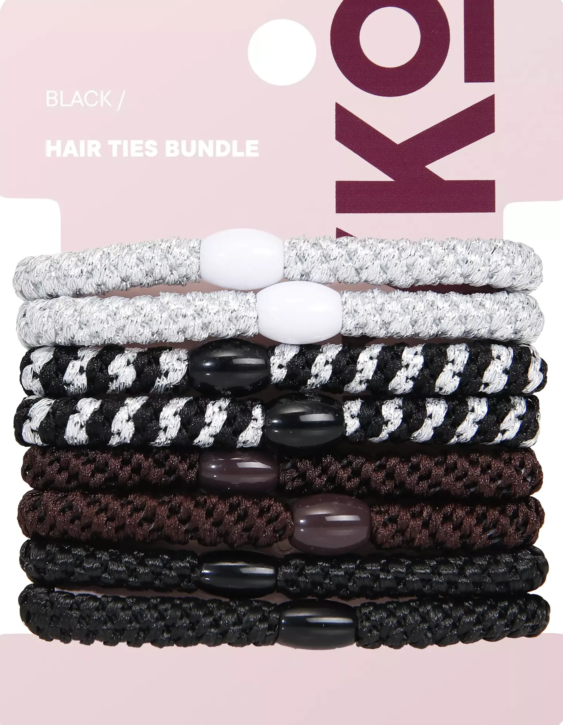 By Lyko Hair Ties Bundle Black