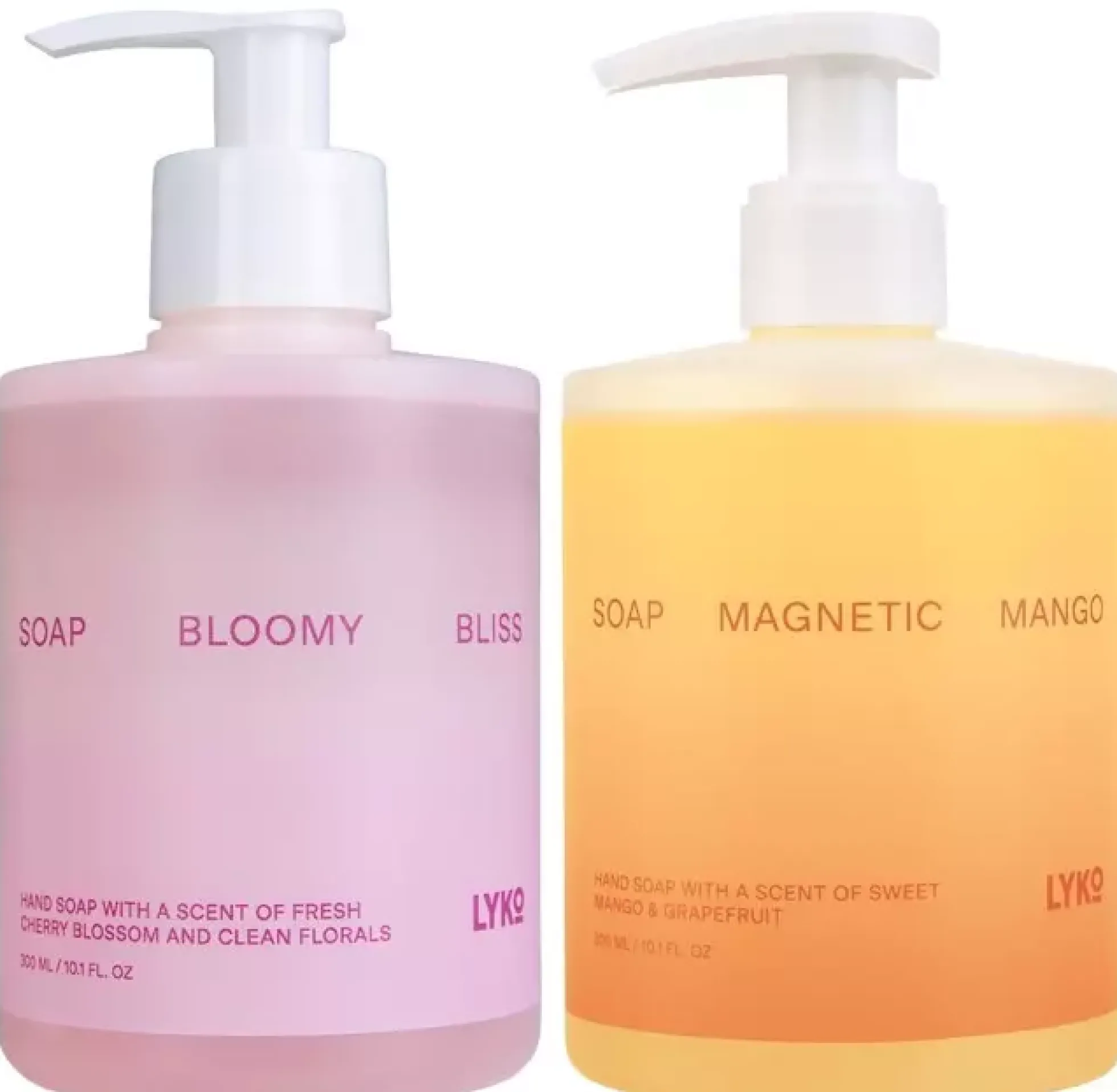 By Lyko Hand Soap Bloomy Bliss 300 ml & Hand Soap Magnetic Mango 300 ml