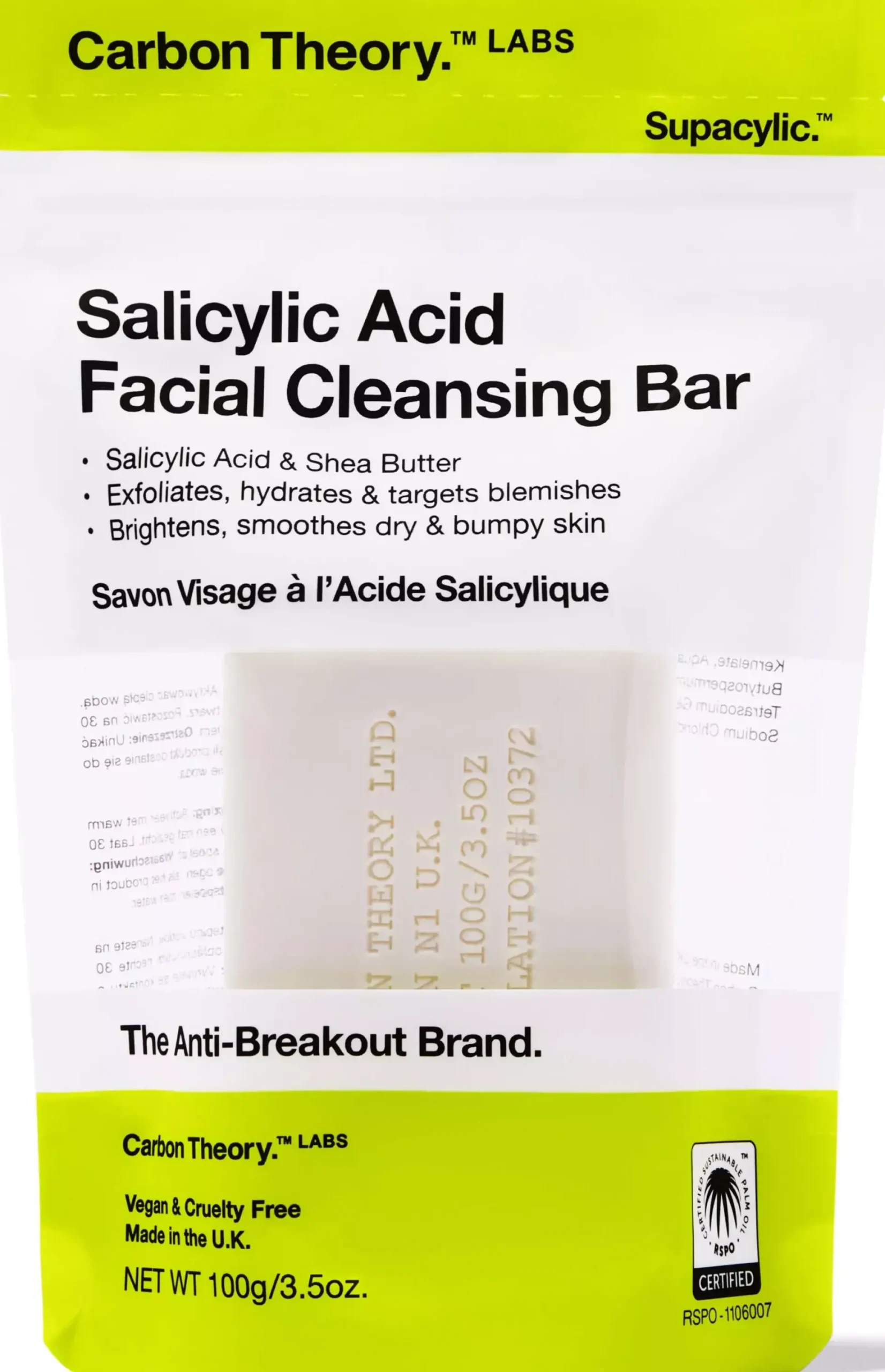 Carbon TheorySupacylic Salicylic Acid Facial Cleansing Bar 100 g