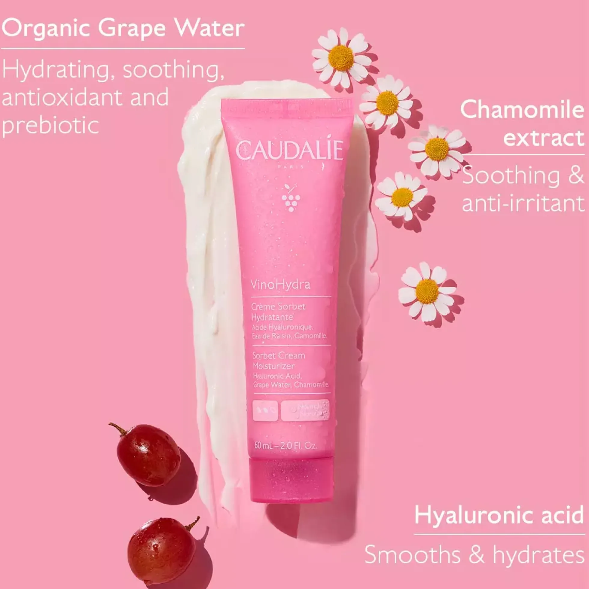CaudalieVinohydra Sorbet Cream Moisurizer 60 ml