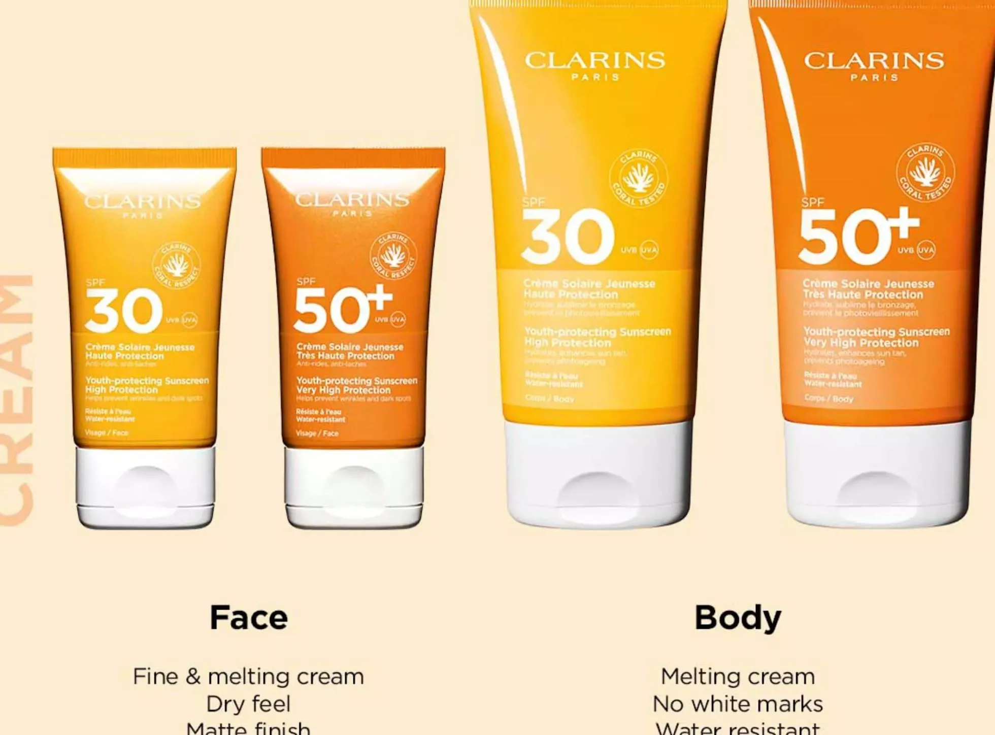 Clarins Youth-protecting Sunscreen Very High Protection SPF50 Body 150 ml