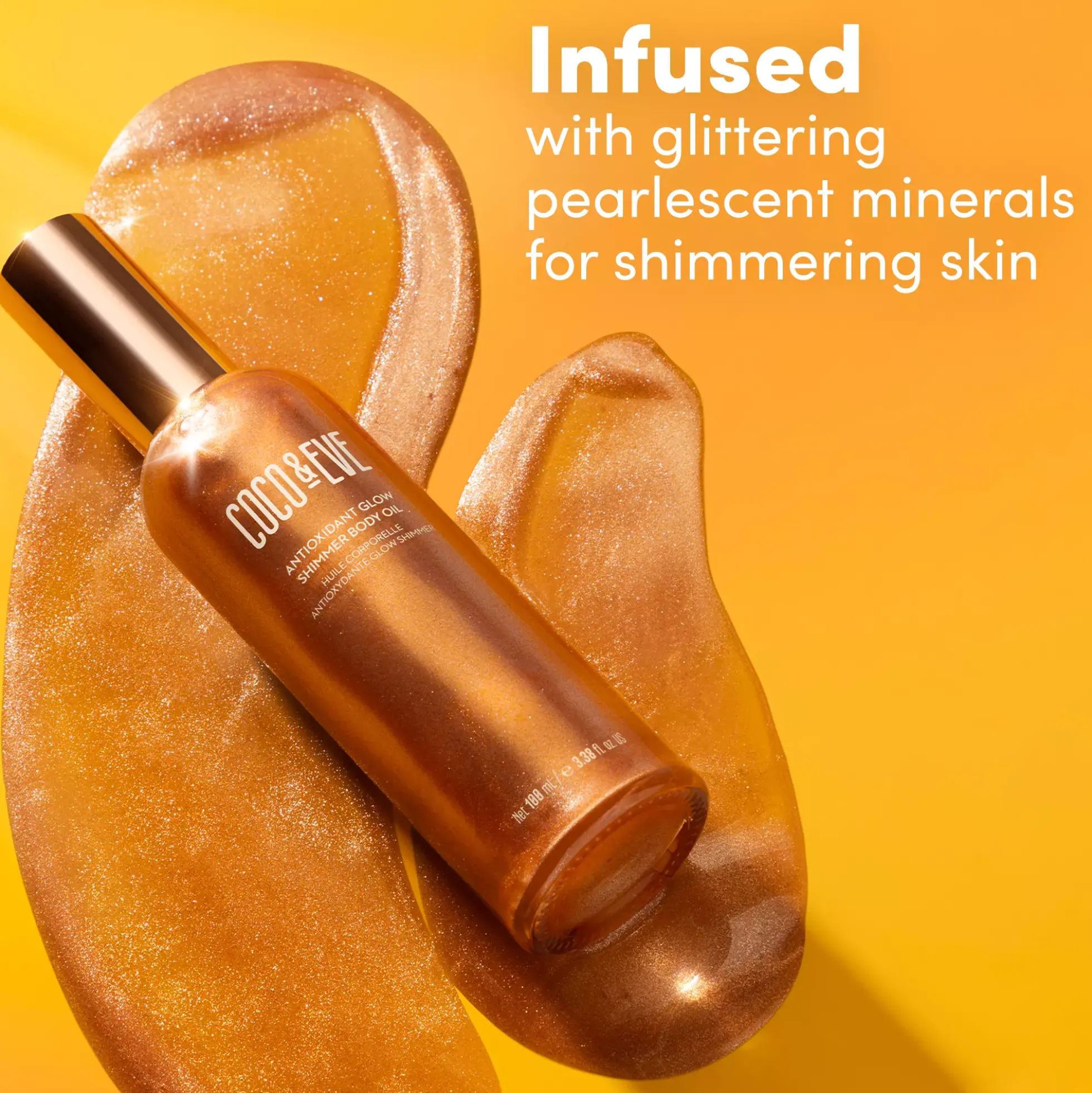 Coco & Eve Sunny Honey Antioxidant Glow Shimmer Body Oil 100 ml