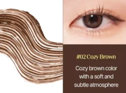 Cosnori Perfect Setting Waterproof Mascara 02 Cozy Brown