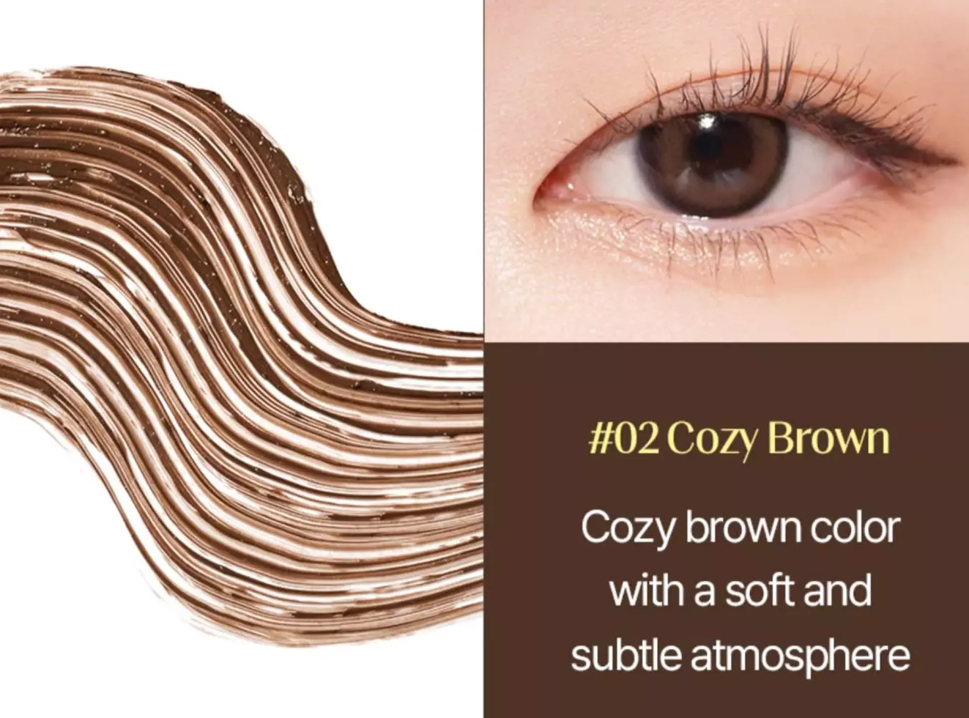 Cosnori Perfect Setting Waterproof Mascara 02 Cozy Brown