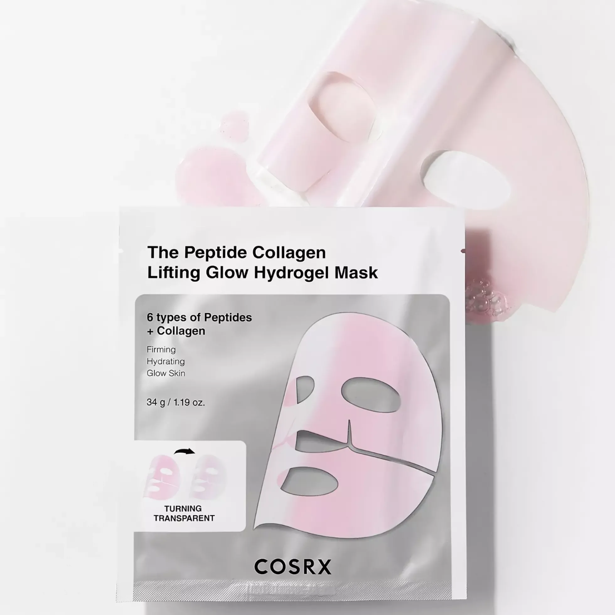 COSRX The Peptide Collagen Lifting Glow Hydrogel Mask 3 st