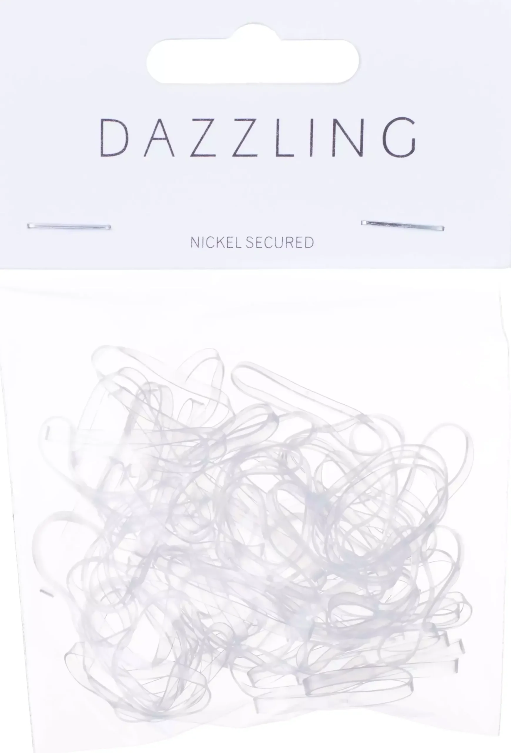 Dazzling Elastic Hair Ties 75 pcs Black