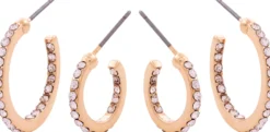 Dazzling J11 2-Pack Hoops Gold