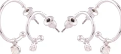 Dazzling J11 2-Pack Hoops Silver
