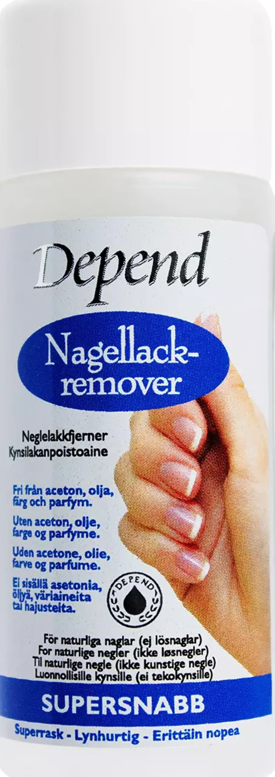 Depend Nagellackremover Supersnabb 30 ml