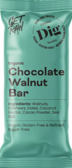 DigGET RAW Organic Chocolate Walnut Bar 42 g