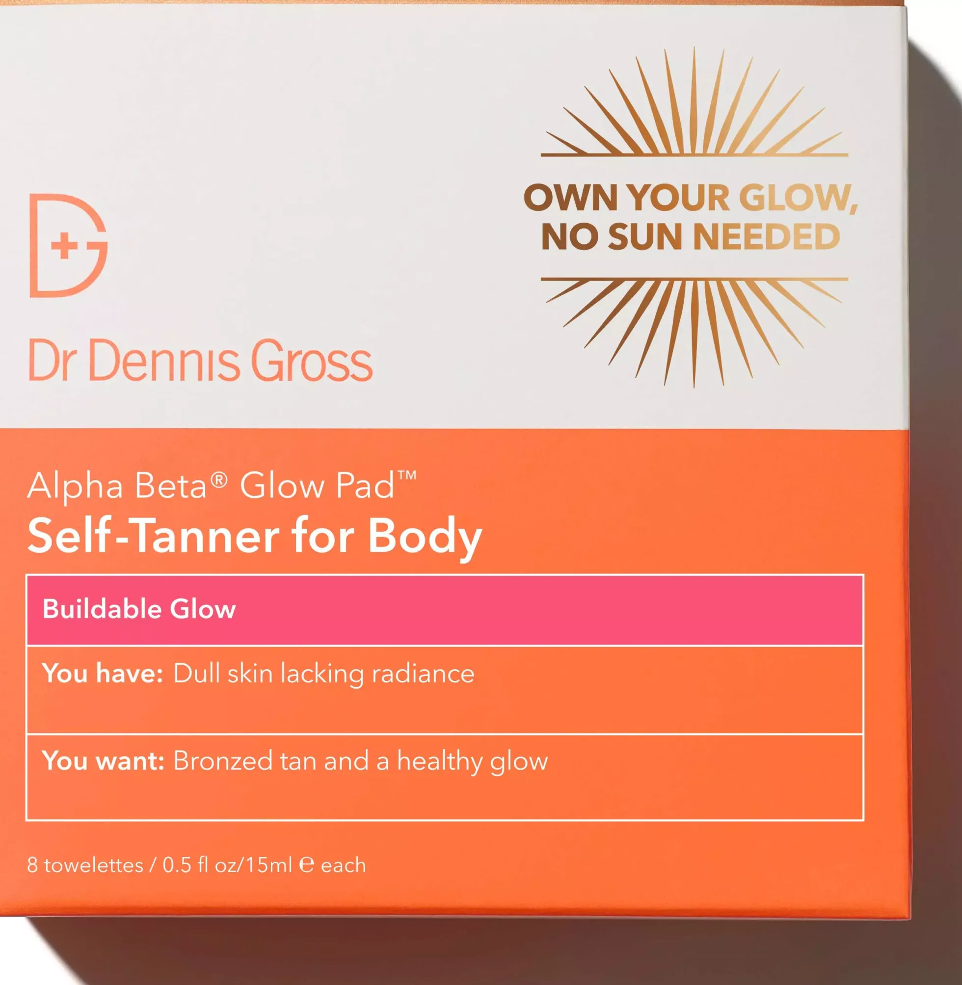 Dr Dennis GrossAlpha Beta® Glow Pad Self-Tanner for Body 8 st