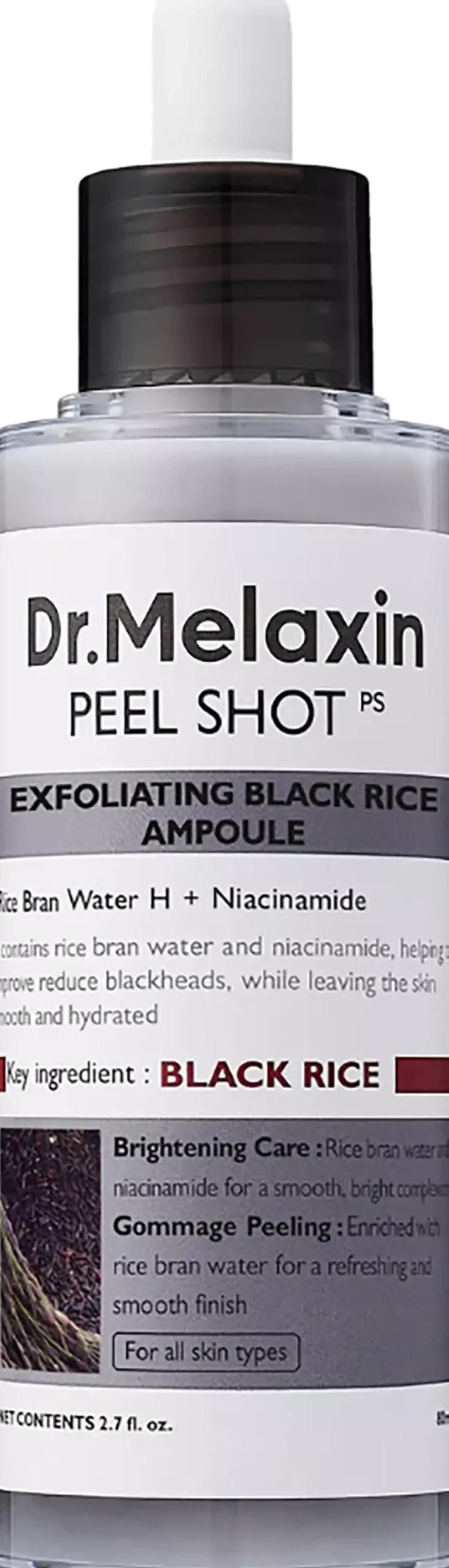 Dr.Melaxin Peel Shot Exfoliating Black Rice Ampoule 80 ml