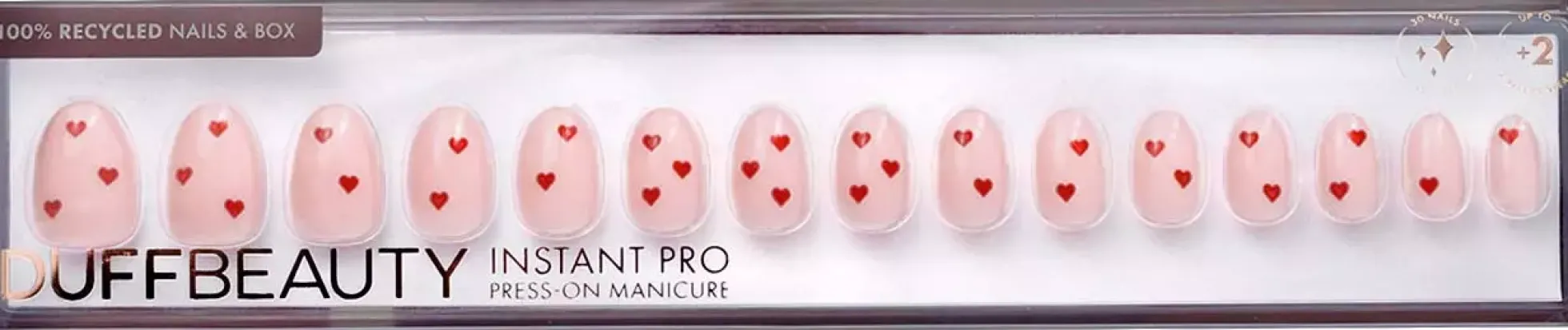 DUFFBEAUTY Instant Pro PressOn Manicure Sweetheart Short Almond