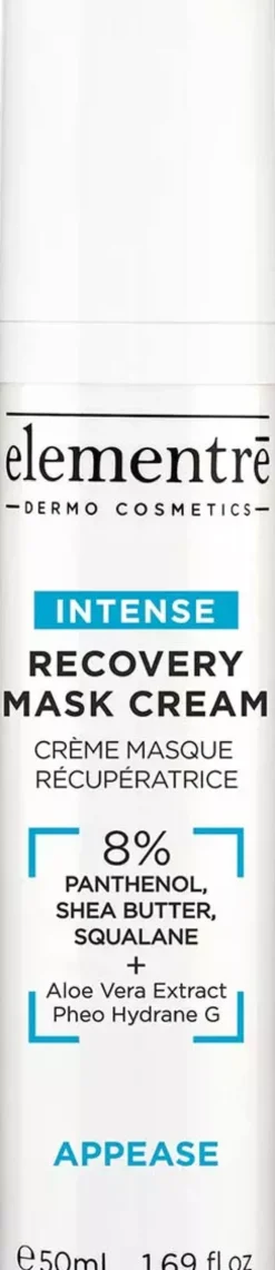 elementrē Recovery Mask Cream 8% Panthenol, Shea Butter, Squalane 50 ml