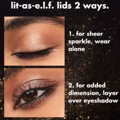 e.l.f. Fine as Fleck Glitter Eyeshadow Straight Fire