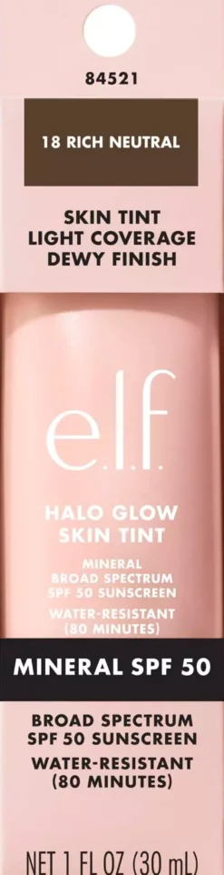 e.l.f. Halo Glow Skin Tint SPF50 6 Light Cool