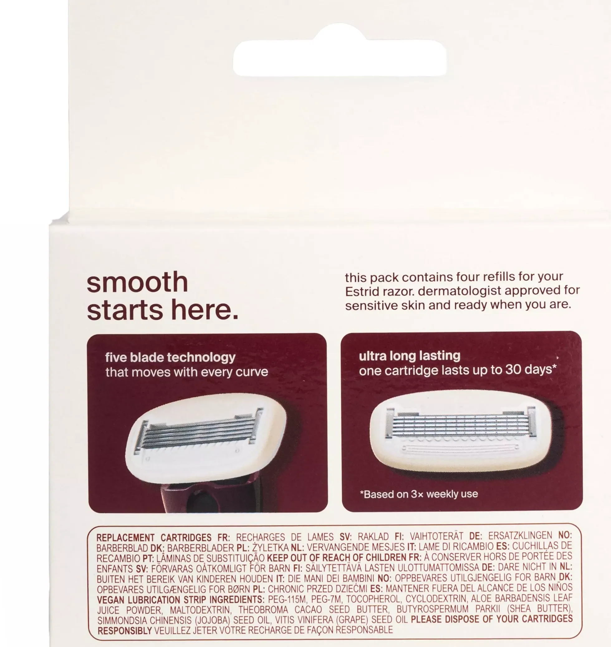 Estrid The Five-blade Cartridges XL 8 st