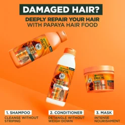 GarnierFructis Papaya Hair Food Repairing Shampoo 350 ml