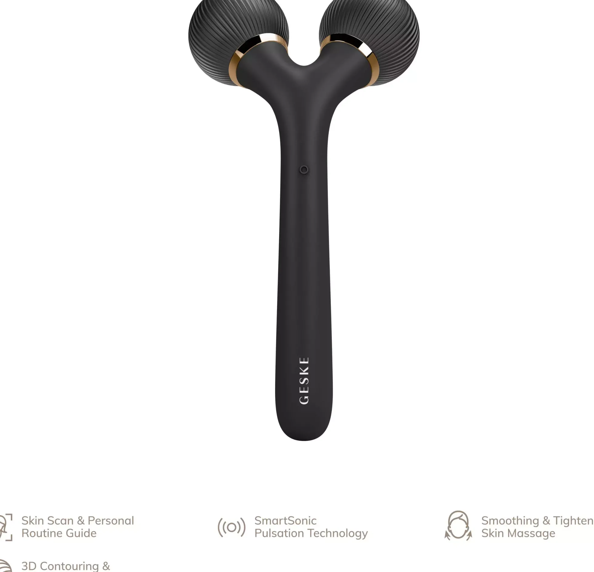 Geske Sonic Facial & Body Roller | 4 in 1 Gray