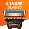 Gillette Fusion5 Razor For Men 1 Razor 2 Razor Blade Refills