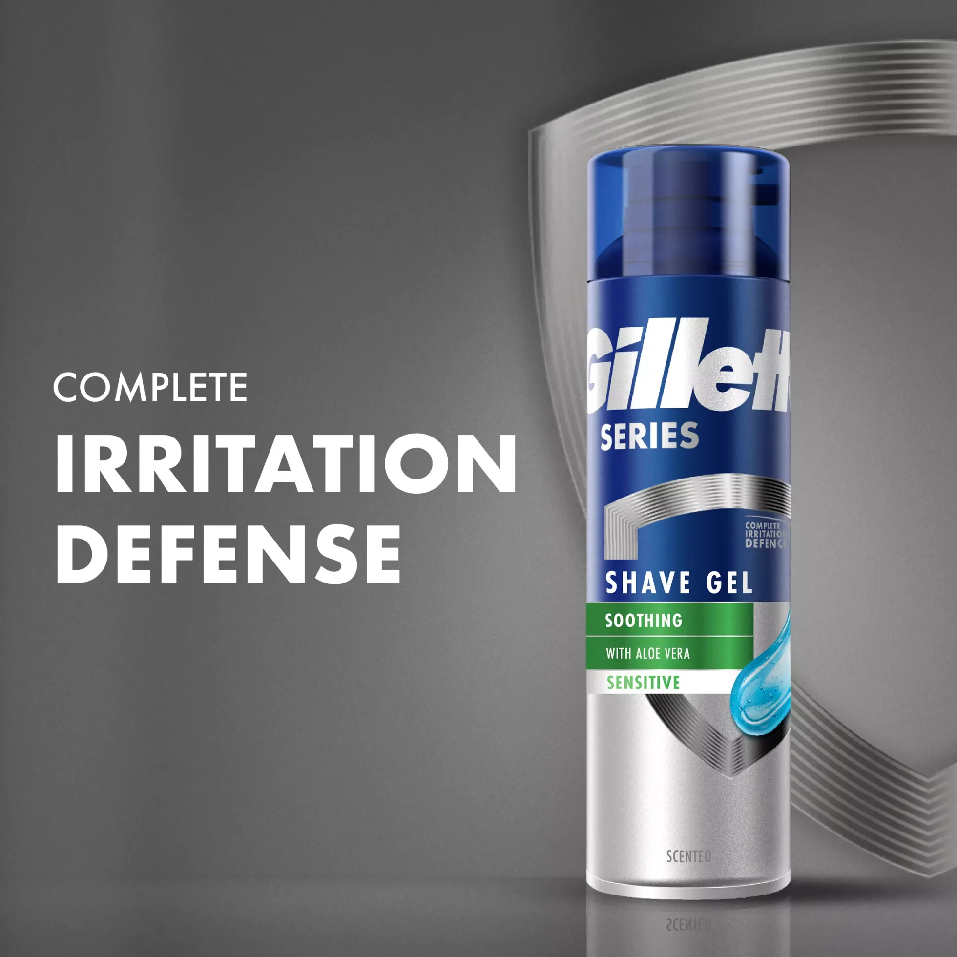 Gillette Series Sensitive Men's Shaving Gel 2x200ml 400 ml