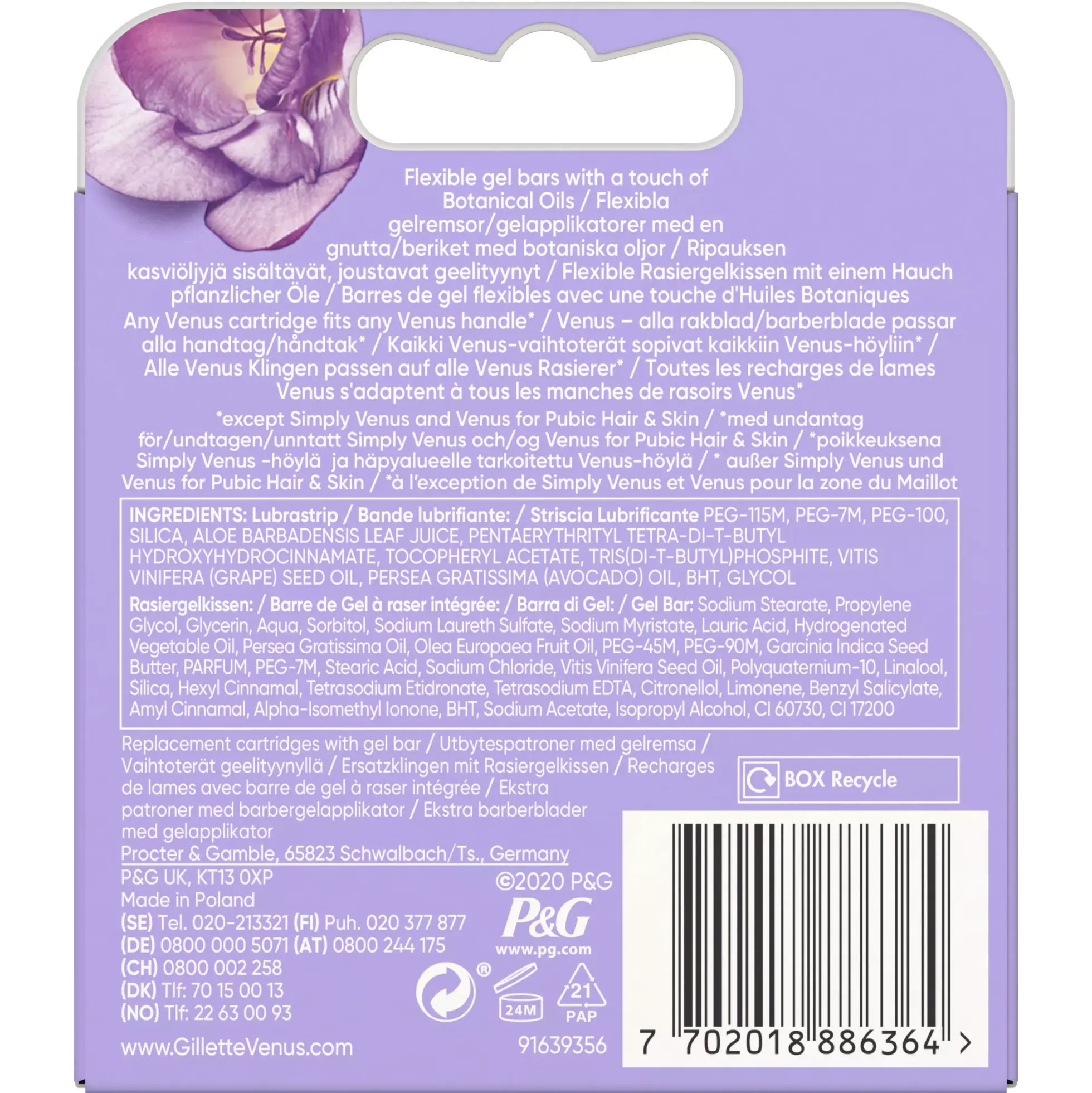 Gillette VenusComfortGlide Breeze Razor Blades 4-pack 4 st