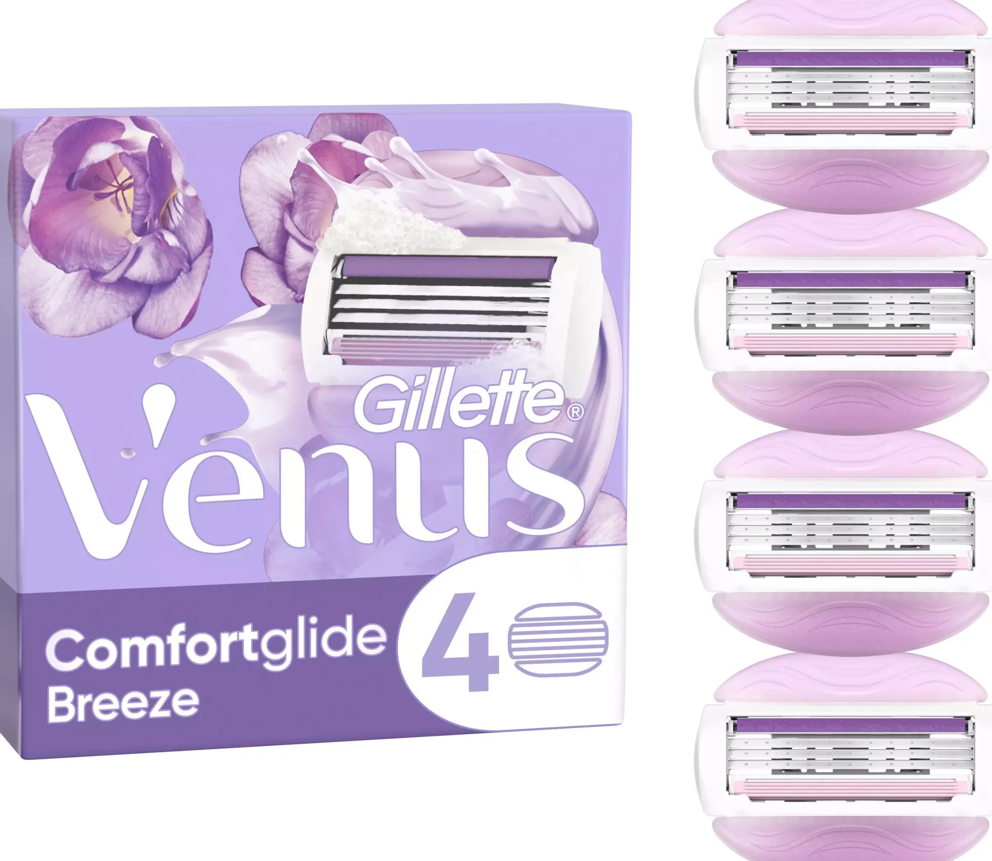 Gillette VenusComfortGlide Breeze Razor Blades 4-pack 4 st