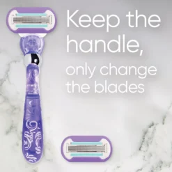 Gillette Venus Deluxe Smooth Swirl Razor 3 razor blade refills